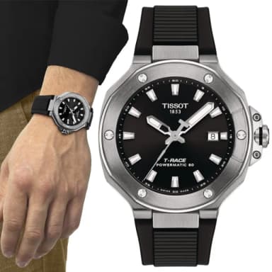 【TISSOT 天梭】T-RACE 競速系列 機械腕錶 畢業禮物 送禮 推薦(T1418071705100)