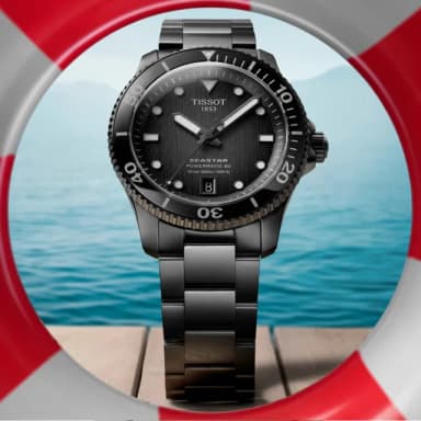 【TISSOT 天梭】SEASTAR1000海星系列 潛水機械腕錶 母親節 禮物 推薦(T1208073305100)