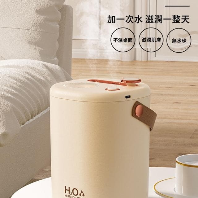 【MUAN】大容量桌面USB加濕器 靜音霧化水氧機 雙噴頭加濕器 空氣清淨機