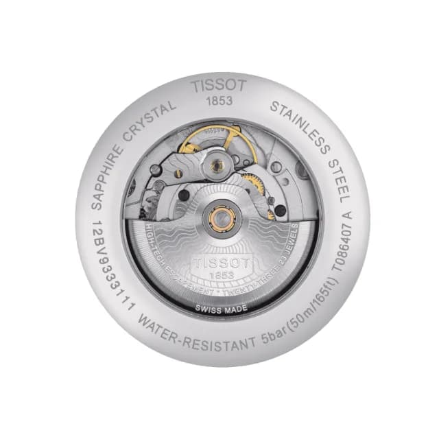 【TISSOT 天梭 官方授權】LUXURY 簡約時尚機械腕錶 畢業禮物 送禮 推薦(T0864071105100)