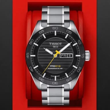 【TISSOT 天梭 官方授權】PRS 516 時尚運動機械腕錶 畢業禮物 送禮 推薦(T1004301105100)