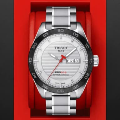 【TISSOT 天梭 官方授權】PRS 516 時尚運動機械腕錶 畢業禮物 送禮 推薦(T1004301103100)