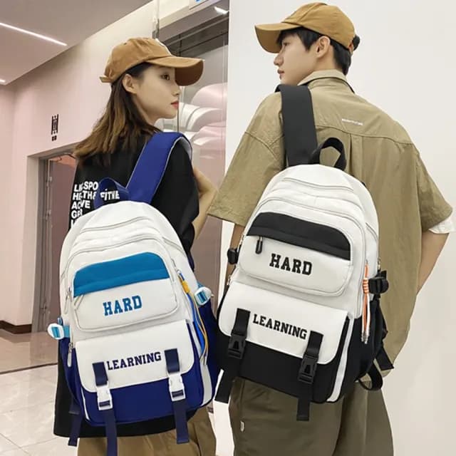 【KT DADA】情人節禮物 尼龍後背包 大容量 書包 工裝包 男生包包 可愛包包 復古包包 包包 後背包 大學生後