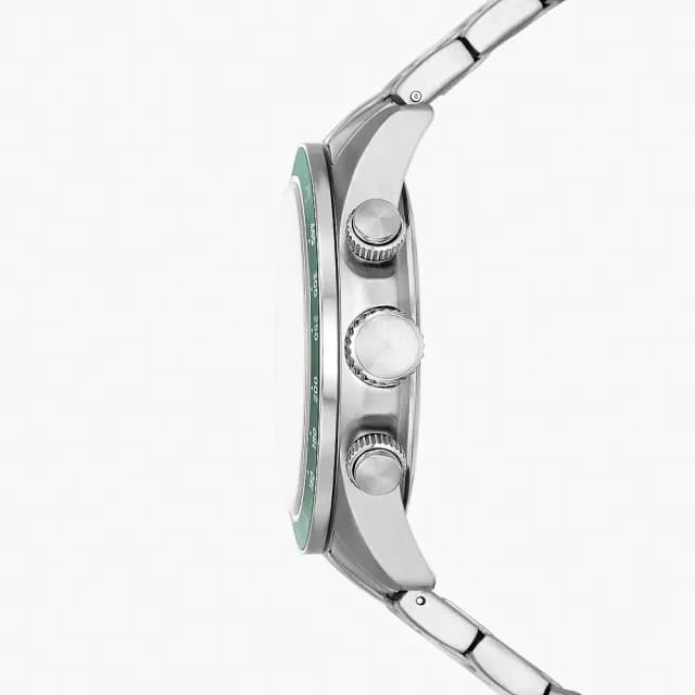 【FOSSIL】Autocross 賽車綠 多功能三眼手錶-42mm 禮物 送禮 推薦(BQ2878)