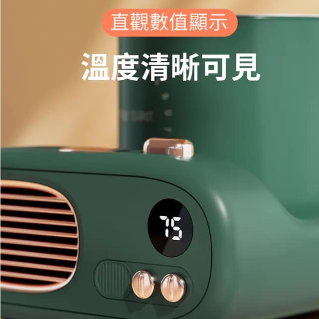【SOIP】復古TV智能數顯恆溫杯墊 預約定時加熱杯墊 辦公室保暖暖杯墊 牛奶保溫加熱器(三檔控溫 交換禮物)