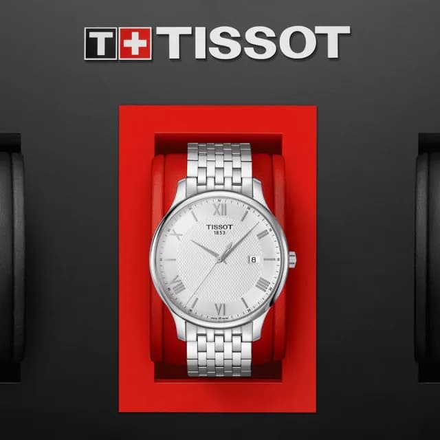 【TISSOT 天梭 官方授權】TRADITION 經典羅馬石英腕錶 畢業禮物 送禮 推薦(T0636101103800)
