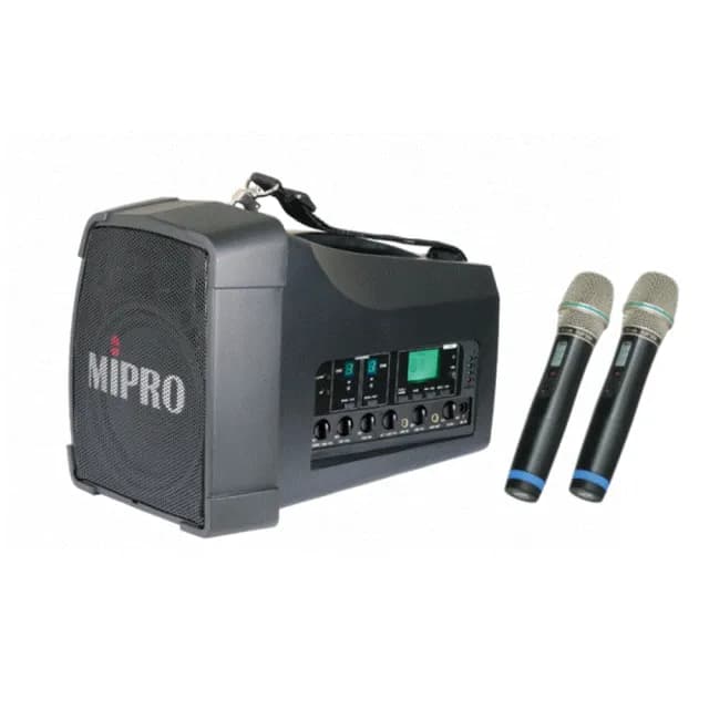 【MIPRO】最新三代肩掛式5G藍芽旗艦型雙頻無線喊話器(MA-200D)