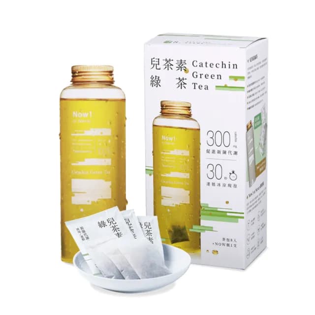 【發現茶】兒茶素綠茶8入茶包 含即時瓶x1(促進新陳代謝、6gx8入/盒)