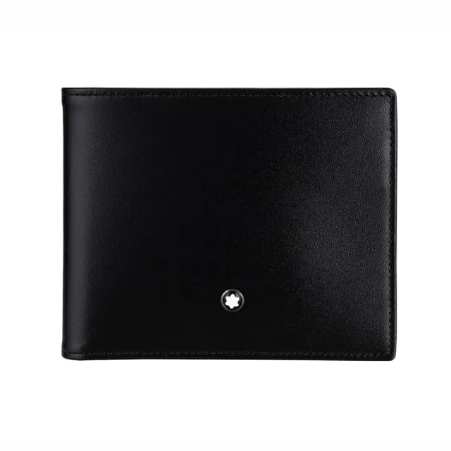 【MONTBLANC 萬寶龍】大師系列 4 卡牛皮零錢包短夾(新  品  上  市)