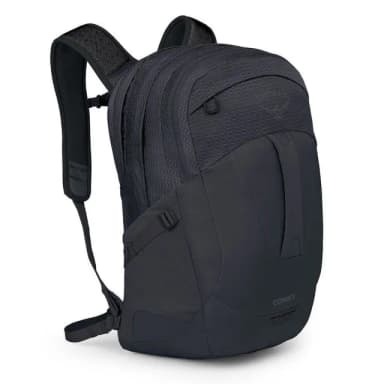 【Osprey】母親節禮物 Comet 30 多功能休閒後背包 30L 黑色(商務通勤背包 電腦背包 筆電背包)
