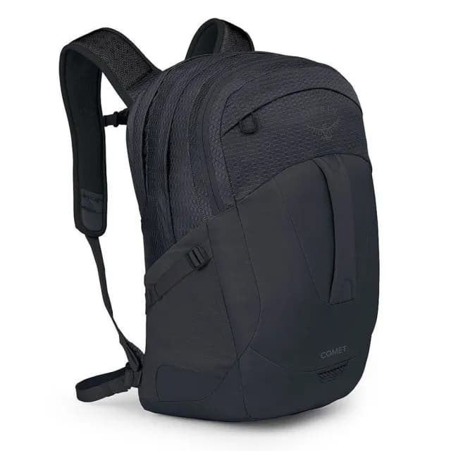 【Osprey】父親節禮物 Comet 30 多功能休閒後背包 30L 黑色(商務通勤背包 電腦背包 筆電背包)