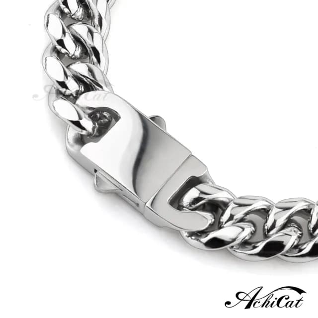 【AchiCat】古巴鍊．手鍊．粗鏈條．個性(送男生．白色情人節禮物)