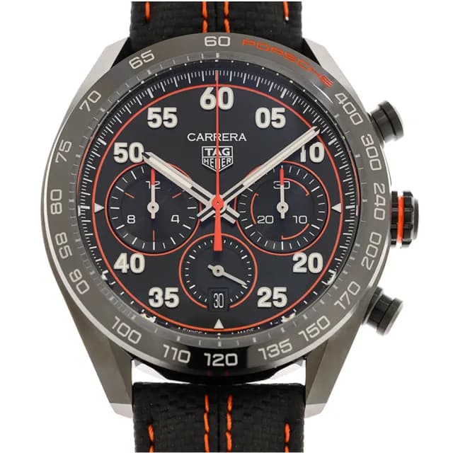 【TAG HEUER 豪雅】CARRERA 系列陶瓷計時保時捷特別版腕表x44mm(CBN2A1M.FC6526)