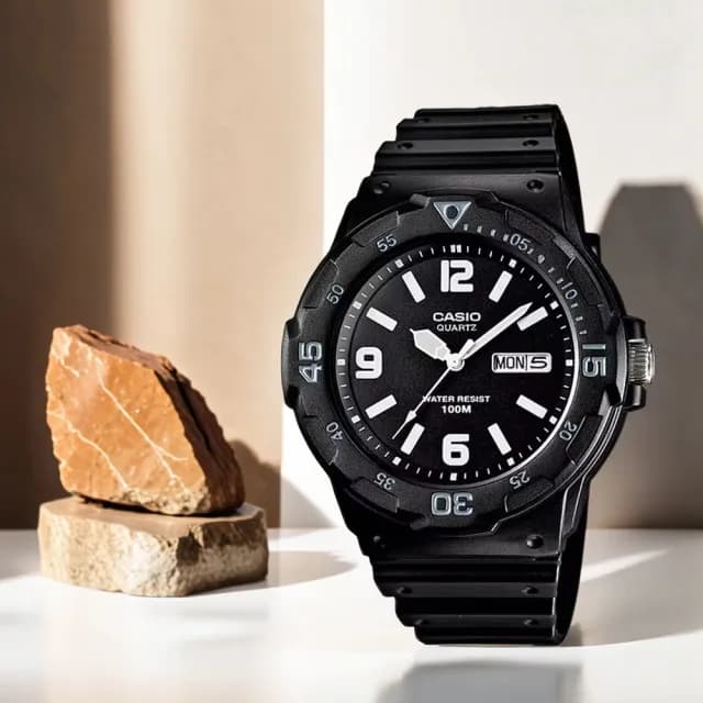 【CASIO 卡西歐】學生錶 DIVER LOOK 潛水運動風手錶 考試手錶 畢業禮物 送禮(MRW-200H-1B2V)