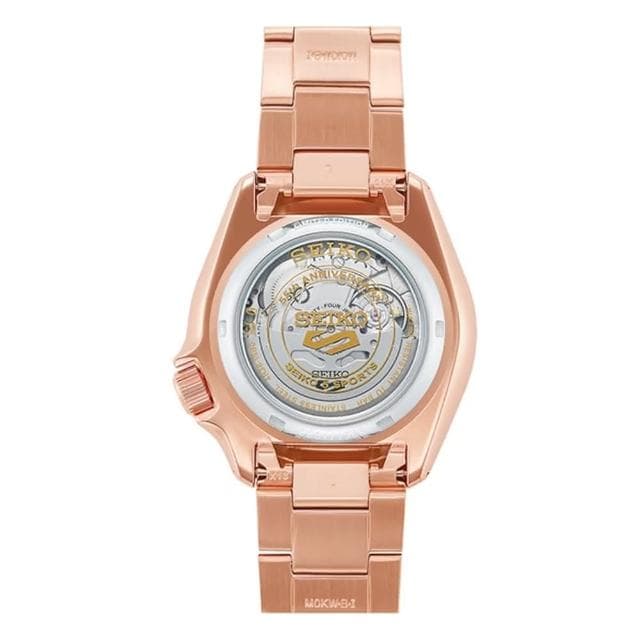 【SEIKO 精工】5 Sports 55周年限量 玫瑰紅金 機械錶 520送禮 禮物(SRPK08K1/4R36-15B0K)