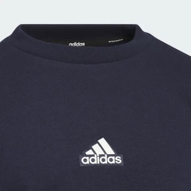 【adidas 愛迪達】長袖上衣 大學T 童裝 JP4924