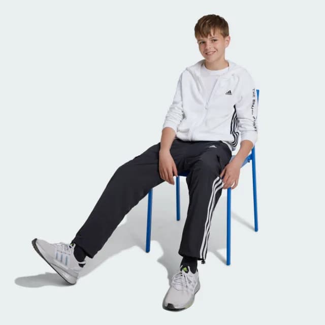 【adidas 愛迪達】運動長褲 童裝 IV9455