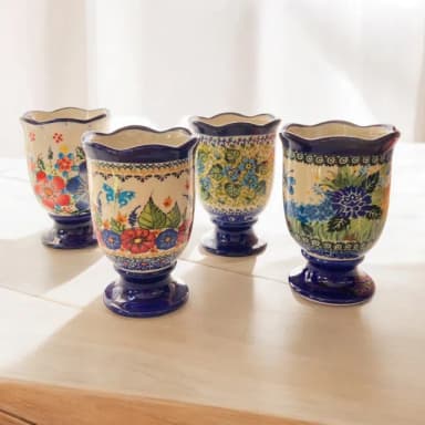 【Royal Duke】波蘭風手繪陶瓷餐具瀝水筒★買一送一(入厝禮 交換禮物 筷子筒 花草藝術風 手工)