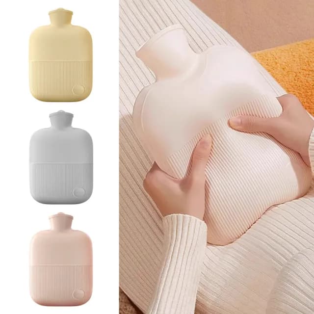 【Mass】數顯暖手寶 2000ml 多功能冷熱暖手袋 耐高溫舒緩熱水袋(附布套)