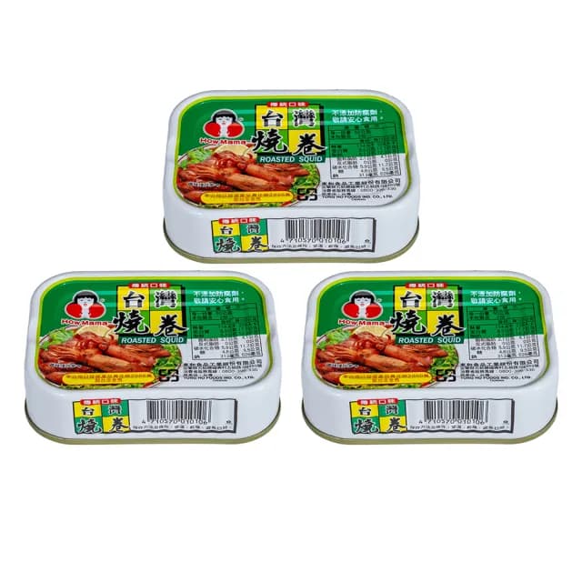 【東和食品】台灣燒卷100g*3罐(好媽媽的味道/送禮推薦)