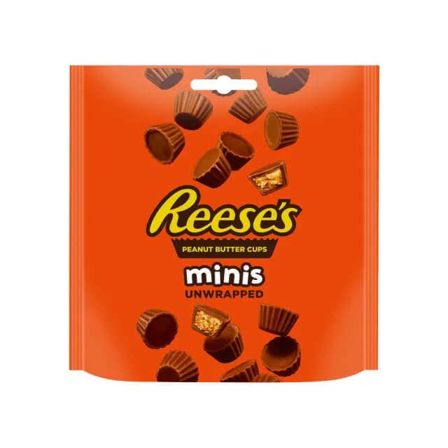 【Hersheys 好時】Reeses花生醬夾餡迷你杯子牛奶巧克力(袋裝90g)