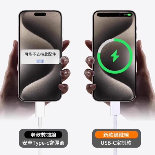 【Ouboo】iPhone17專用充電套組 PD20W Apple充電器 快充頭 交換禮物(附USB-C雙C口編織充電線)