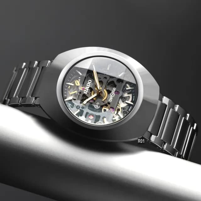 【Rado 雷達表】全台限量 DiaStar鑽星創始型Ceramos™機械鏤空款38㎜-加8重豪禮 R01(R12162153)