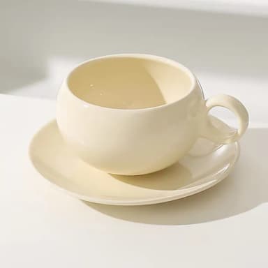 【簡約大方】家用陶瓷杯盤組(馬克杯子 茶杯 飲料杯 咖啡杯 水杯 環保杯 早餐杯 情侶 碟子 辦公室 禮物)