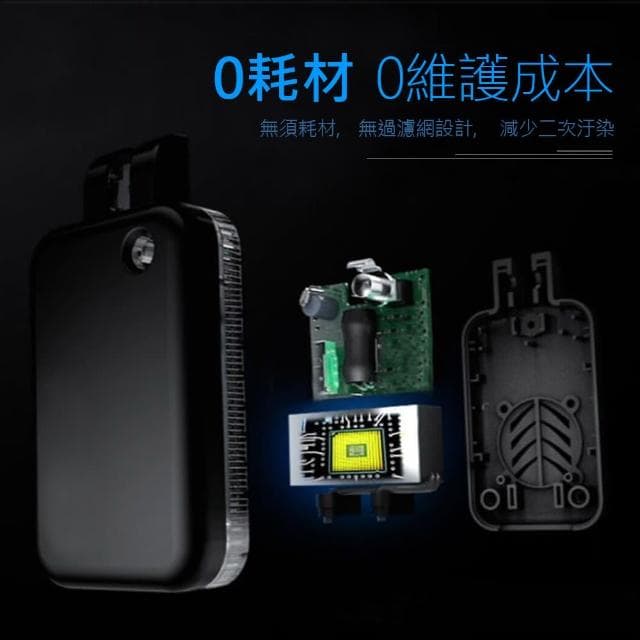 【idea auto】森林系 汽車空氣淨化器(內建負離子 靜音風扇 環保無耗材 雙色可選 可折疊)