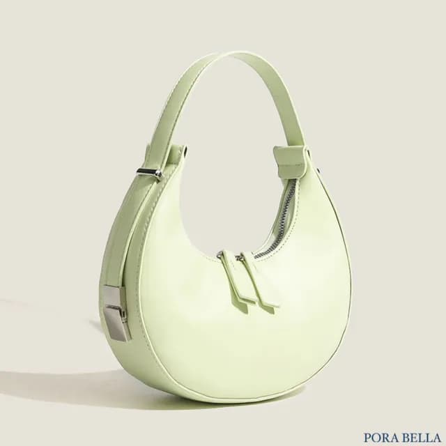 【Porabella】簡約休閒 月牙純色手拎包腋下包 ins風 送女友 情人節禮物首選 Backpack Bags