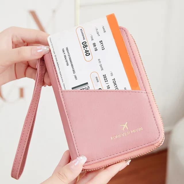 【MoonDy】雙11 護照夾 多功能收納包 機票收納 防水包 護照包 防盜刷錢包 證件包 拉鍊護照包 大