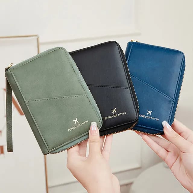 【MoonDy】雙11 護照夾 多功能收納包 機票收納 防水包 護照包 防盜刷錢包 證件包 拉鍊護照包 大