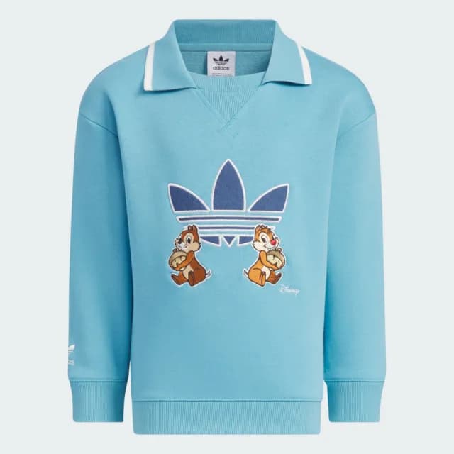 【adidas 愛迪達】DISNEY 奇奇蒂蒂 運動套裝 長袖/長褲 童裝 - Originals JC6808