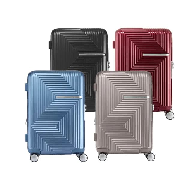 【Samsonite 新秀麗】20吋 AZIO 可擴充大容量輕量PC防盜拉鍊行李箱/登機箱/旅行箱(多色可選)