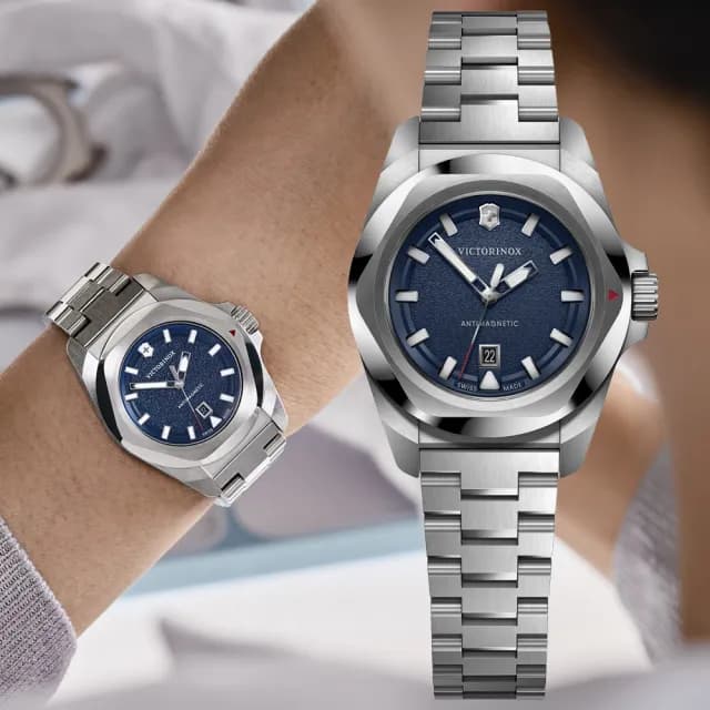 【VICTORINOX 瑞士維氏】I.N.O.X系列 優雅時尚石英腕錶 七夕 情人節 送禮 推薦(VISA-242038)