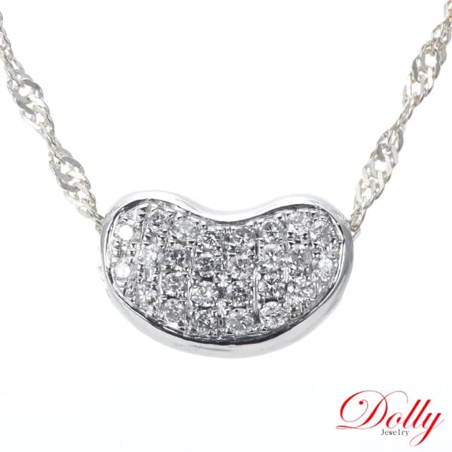 【DOLLY】0.30克拉 F/VS2 天然鑽石14K金鑽石鎖骨鍊(母親節 長輩送禮 交換禮物首選)