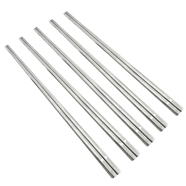 【Beroso 倍麗森】316不鏽鋼筷子10入組(SGS檢驗合格/環保餐具/露營/雙11)