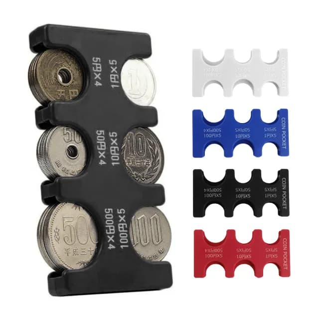 【YORI優里】日幣零錢夾(日圓硬幣夾 硬幣分類零錢包)