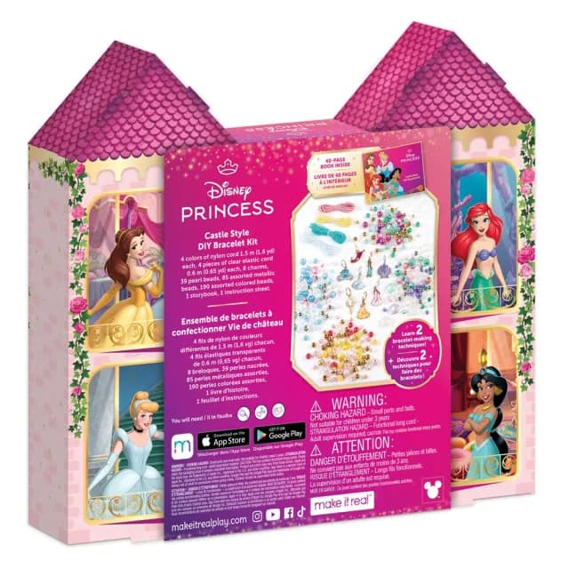 【Make it real 美麗夢工坊】美麗夢工坊-迪士尼公主城堡手鍊組