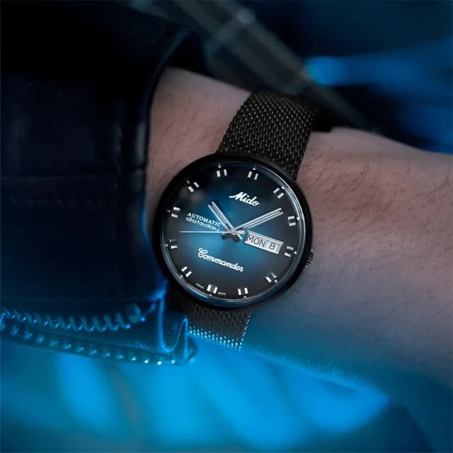 【MIDO 美度】官方授權 COMMANDER SHADE 米蘭帶機械錶-37mm 手錶 送禮 推薦(M842932511)