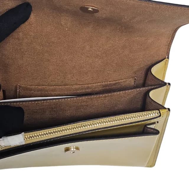 【COACH】KLARE經典Logo斜背手袋(招財黃/贈原廠防塵袋紙袋七夕情人節)