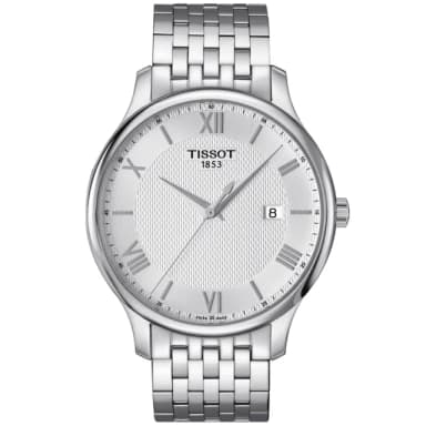 【TISSOT 天梭】TRADITION系列 經典羅馬石英腕錶 母親節 禮物 推薦(T0636101103800)