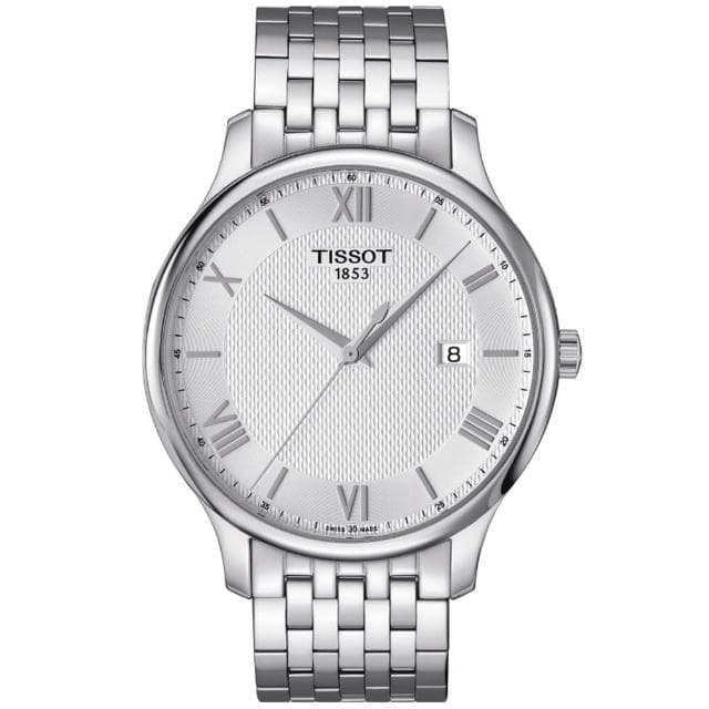 【TISSOT 天梭】TRADITION系列 經典羅馬石英腕錶 母親節 禮物 推薦(T0636101103800)