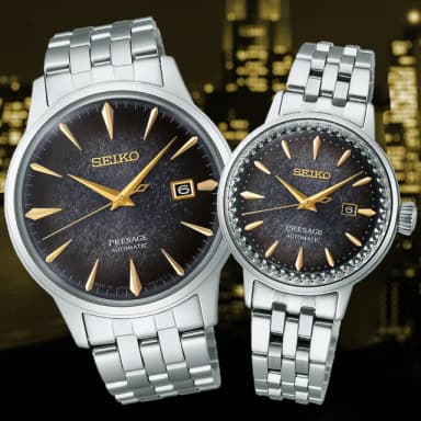 【SEIKO 精工】PRESAGE 調酒系列 STAR BAR 東京夜景 機械腕錶 畢業禮物 送禮 推薦(4R35-06J0D+2R05-00C0D)