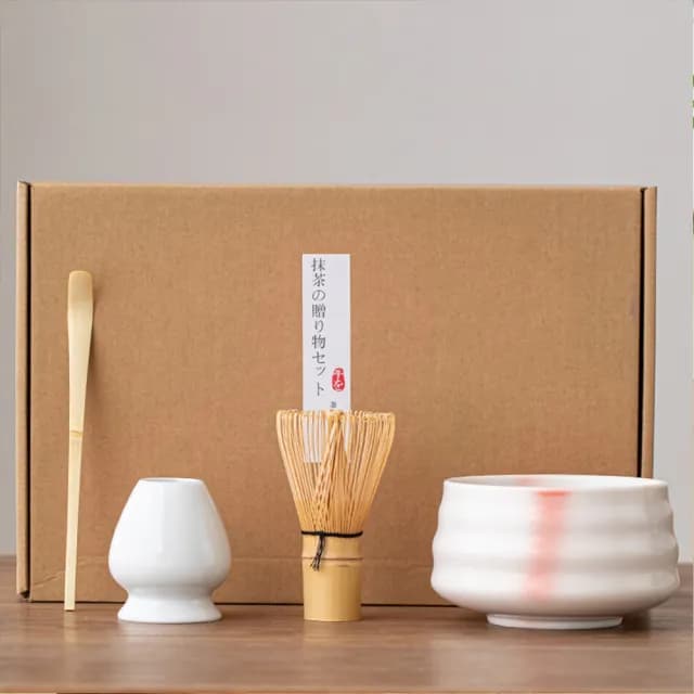【TEA Dream】日式落櫻感茶筅抹茶刷百本立茶筅立組合日式禮盒抹茶工具套裝(交換禮物 茶壺 茶具周邊)
