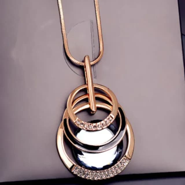 【JEN】歐美輕奢幾何長款項鍊毛衣鍊4款可選(送閨蜜/母親節/情人節禮物/交換禮物/生日禮物)