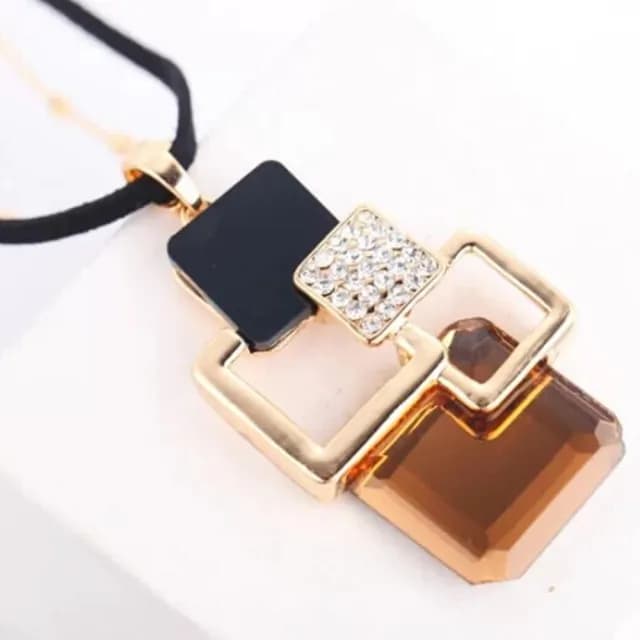 【JEN】歐美輕奢幾何長款項鍊毛衣鍊4款可選(送閨蜜/母親節/情人節禮物/交換禮物/生日禮物)