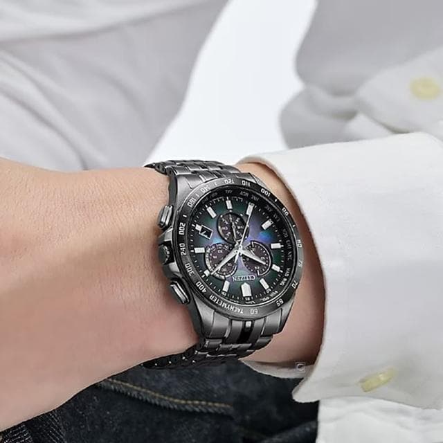 【CITIZEN 星辰】宇宙幻彩 光動能 電波錶 男錶 禮物 推薦(CB5878-56E)