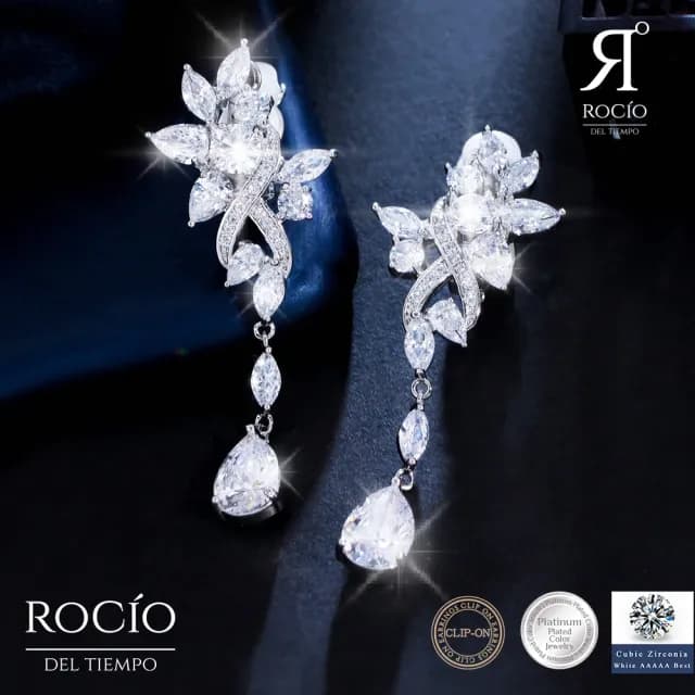 【ROCiO】ROCiO專櫃品牌輕奢經典耳環｜無耳洞耳夾款(母親節閨蜜生日情人節女友禮物)