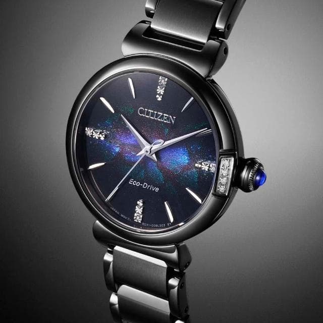 【CITIZEN 星辰】L系列 100週年限量 宇宙幻彩 光動能腕錶 母親節 禮物 推薦(EM1067-88E)